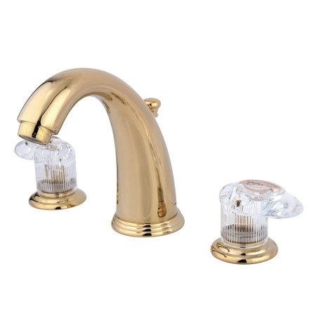 KINGSTON BRASS Widespread Bathroom Faucet, Polished Brass GKB982ALL